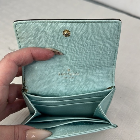 Kate spade card holder wallet in aqua - Picture 3 of 8